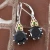 Import Black Spinel And Chrome Diopisde Customized Earring | 925 Silver Jewelry Manufacturing | 18k Gold And White Rhodium Planted Earring Manufacturing from China