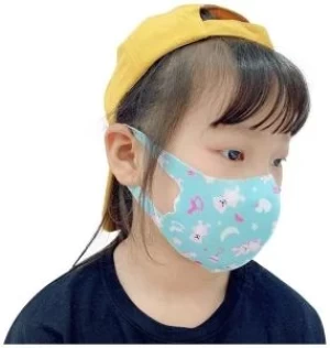 Kids Fashion Printed Washable Reusable Cotton Mouth Face Bandanas, Anti-Ultraviolet Protection Face Cloth Shields for Children Outdoor Activities Safety