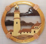 Wooden decoration plaques, Light House Moose Head, Clipper, Flying Eagle...