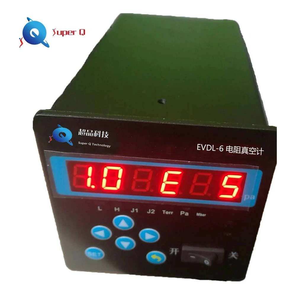 0.1Pa Digital Pressure Gauge EVDL-6 Pirani Vacuum Gauge with vacuum sensor