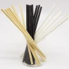 Paper Drinking Straw Bar Accessories Disposable Solid Color  White, Black,