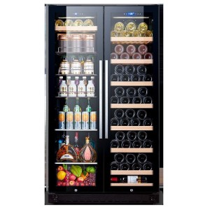 Haijin wine cabinet household commercial refrigerator refrigeration built-in double door integration