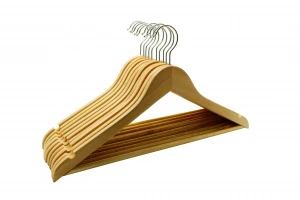 Cheap factory price wood coat hanger for clothes wooden hanger wholesale