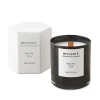 Luxury Private Label Black Matte Glass Scented Candles Custom Wood Wick Candle Personalized