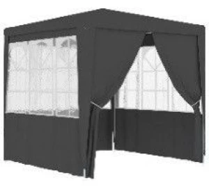 vidaXL Party Tent Anthracite Polyethylene 8.2x8.2 ft