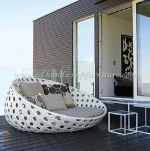 Poly rattan Round Sunbed