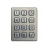 Import 3x4 layout stainless steel led backlit keypad from China