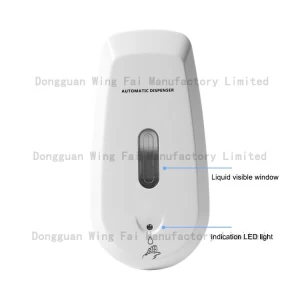 Commercial Refillable 500ml Plastic Automatic Wall-mount Sanitizer Liquid Spray Soap Dispenser