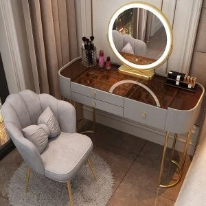 Buy New Style Dressing Table Light Luxury Bedroom Modern Minimalist Dressing Table from Ganzhou Yicheng Trading Co., Ltd., China | Tradewheel.com Buy New Style Dressing Table Light Luxury Bedroom Modern Minimalist Dressing Table from Ganzhou Yicheng Trading Co., Ltd., China | Tradewheel.com