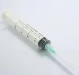 3-part disposable syringe with Luer khóa lock