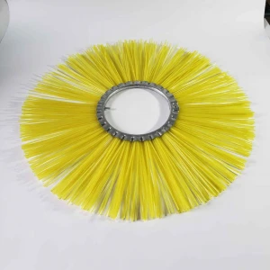 Yellow Polypropylene Filament Bristle Road Sweeper Wafer Brushes Segment
