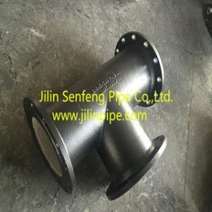 Ductile iron all flange tee