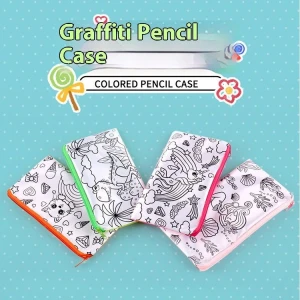 Hot Selling DIY Watercolor Coloring Bag for Kids Fashion Style Pencil Brush Bag Kidsren's New Cross-Border Backpack Stu