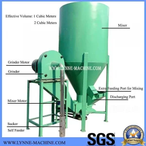 Vertical Poultry/Dairy Farm Powder Feed Grinding Mixing Equipment