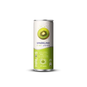 Halos/OEM Sparkling Fruit Juice Drink Kiwi Flavor In 330ml Can