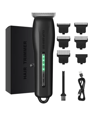 Hair Trimmer for Men Cordless Rechargeable Hair Clippers Adjustable Beard Trimmer with 5 Limit Combs