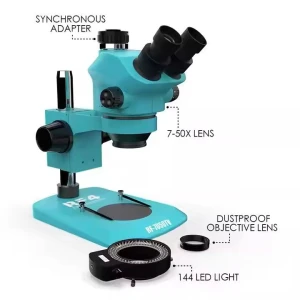 RF4 Microscope RF-7050TV Digital Microscope for Mobile Repair Tools 144 Adjustable LED Light & Dust Proof Lens
