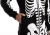 Import Unisex Skeleton jumpsuit Pajama Plush Skeleton Jumpsuit at home halloween costumes from China
