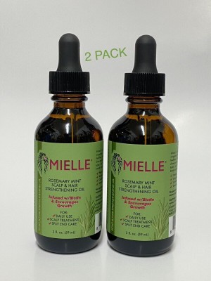 MIELLE Organics Rosemary Mint Scalp & Hair Strengthening Oil w/ Biotin 2oz