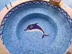 Decorative Mosaic Design Glass Mosaic for Swimming Pool Fish Mosaic Tile Pattern