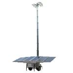 TPE-1800L Mobile Solar LED Light Tower with 9m Hydraulic Mast