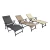 Import 7 Reclining Positions Aluminum Sun Lounger Folding Beach Chair from China