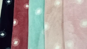 Printing Strip AB Yarn Flannel Fleece Knitting Garment Women Baby Clothes Textile Fabric