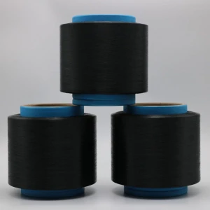 black carbon conductive polyester fiber filaments 50D/8F sandwich type for anti static harness cord/ESD Yarn/ESD Fabric-XTAA249