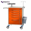 Central Locking System Medical Emergency Trolley Crash Cart Factory Direct supplies