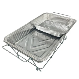 Hot selling reusable aluminum foil pans, food heating trays, food preparation containers for hotels and restaurants
