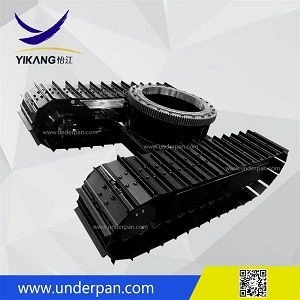 Custom underwater robot chassis base steel track undercarriage with slewing bearing by specially designed