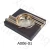 Import A006 Cigar Customize Ashtrays Leather Metal Ash tray from China