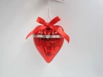 Red glass hanging ornament