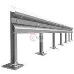 China factory road road high quality galvanized double wave guardrail three wave guardrail z column
