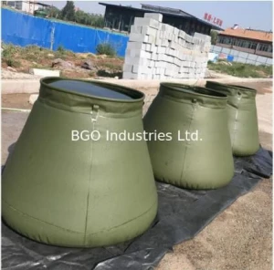Military Onion Shape Water Storage Bladder Tank PVC Storage Water Tank