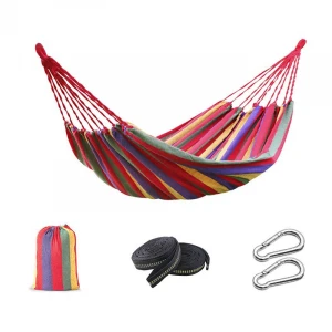 camping hammock canvas outdoor portable folding