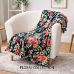 Flora Flannel Blanket