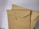 Custom Logo Printing Eco-Friendly Gift Packaging Brown Nature Kraft Paper Envelope