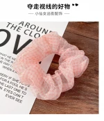 New multi-color tie dye rainbow velvet elastic hair tie scarf scrunchies pelo for hair wholesale