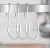 Import 10-Pack 304 Stainless Steel S Shape Snap-On Hanging Hooks For Kitchen Flat Utensil Rack Rails Hanger Bar from China