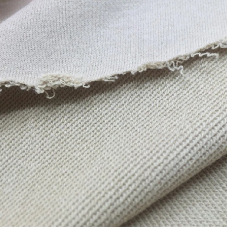 100% cotton brushed french terry knitted fabric for cloth