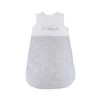 100% Cotton gray letter printing breathable baby sleeping bag
