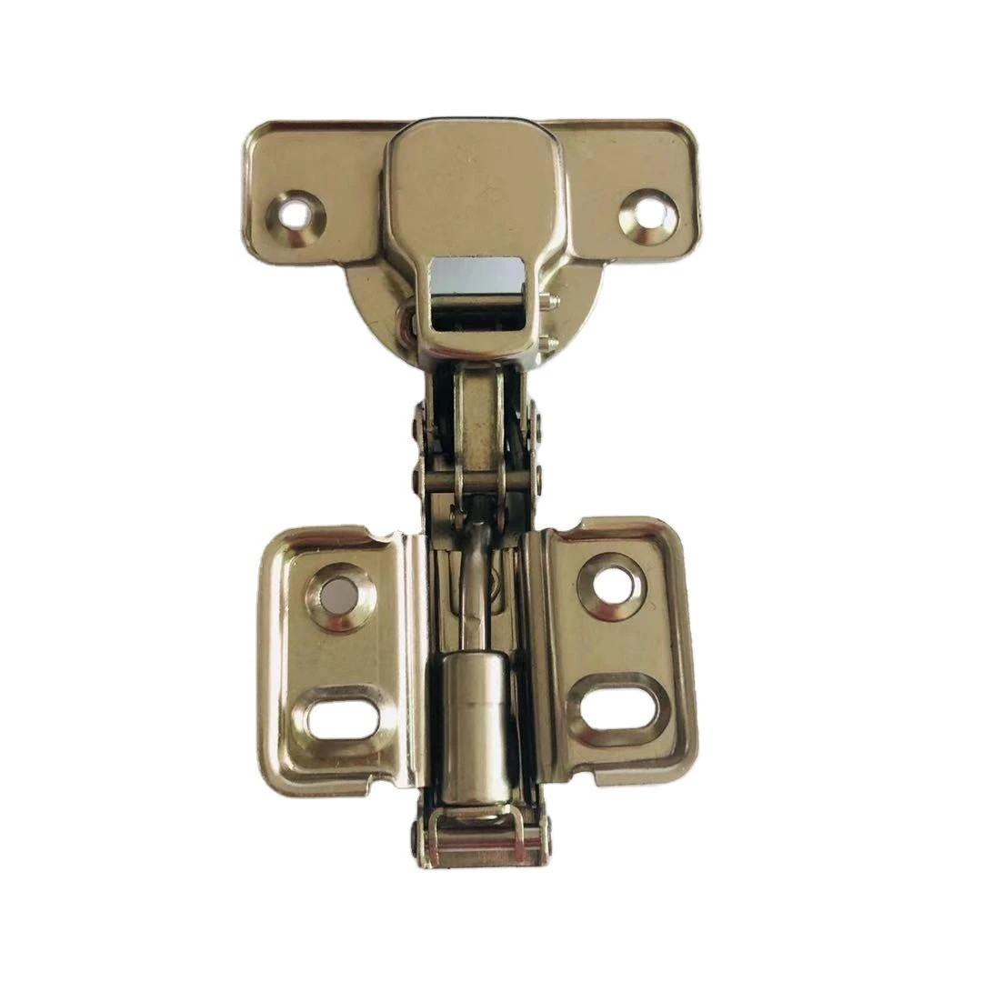 100 Degree Furniture Hardware Material Nickle Plated Steel  Four Holes Concealed Hinge
