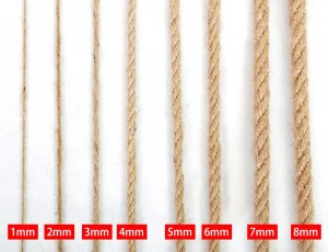 100% Natural Jute braided Twisted Rope DIY decoration Cord sisal manila Recyclable packaging rope