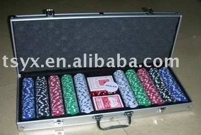 1000pcs clay poker chip set