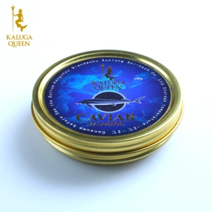 100g KalugaQueen Grade Hybrid fresh Sturgeon fish Caviar roe Gold