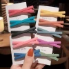 10Pcs/pack Simple Solid Color Geometric Hairpins Hair Accessories Women Barrette Hairgrips Girls Candy Color Hair Clip Headdress