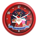 12 Inch Plastic Wall Clock with Musical, Cuckoo Bird Sound,christmas Wall CLOCKS Quartz Movement Antique Style Single Face 3320