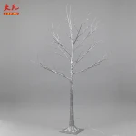 120cm outdoor indoor room decoration led silver twig birch trunk tree artificial branches Christmas light