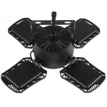 128 led Solar Light 4 Lamp Head Adjustable Lightness IP65 With Remote Control